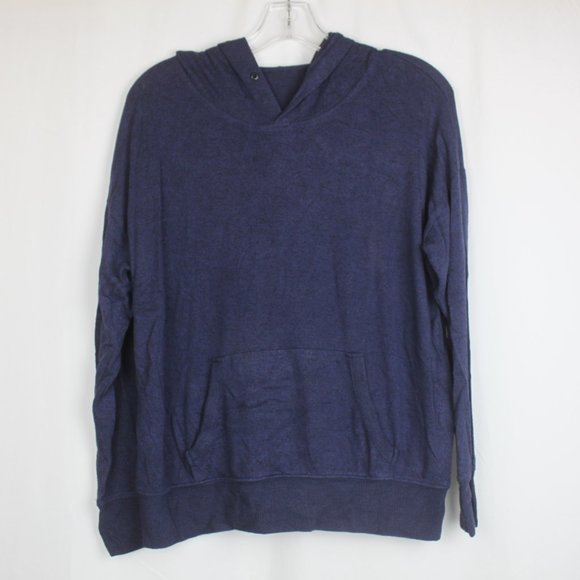 Free w/ Purchase- Thin Dark Blue long Sleeve Hoodie - Picture 1 of 7